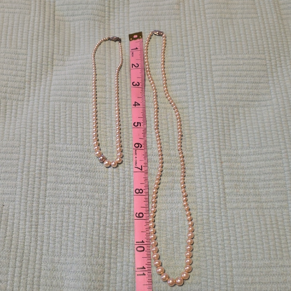 Vintage Pearl Necklace Set